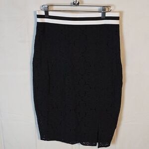 Project Runway Black Lace Pencil Skirt